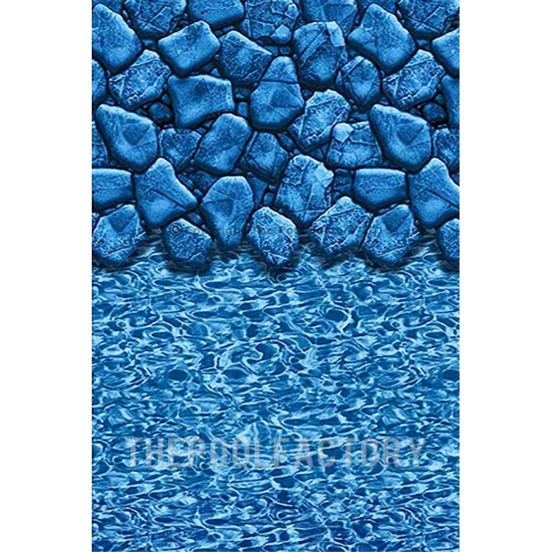 12'x27' Oval Overlap Boulder Swirl Liner - 25 Gauge