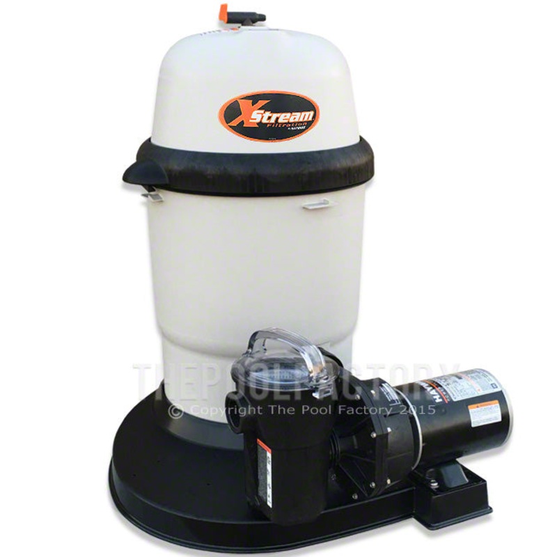 Hayward XStream 100 Cartridge Filter System 1-HP Power-Flo Pump