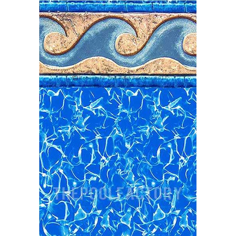 10'x16'x52" Oval Uni-Bead Terra Cotta Liner - 25 Gauge