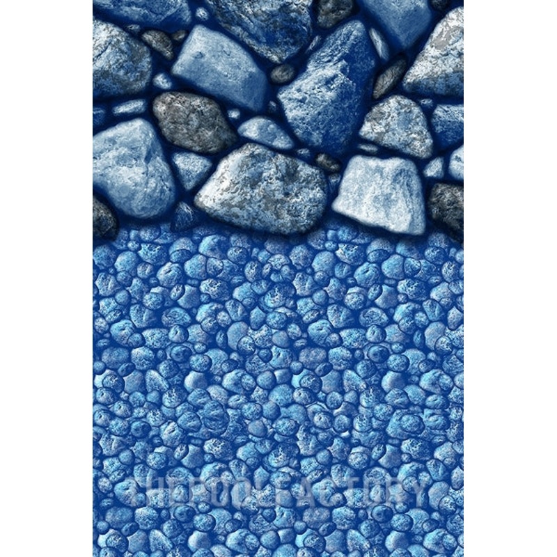 12' Round Overlap Boulder Beach Liner - 20 Gauge