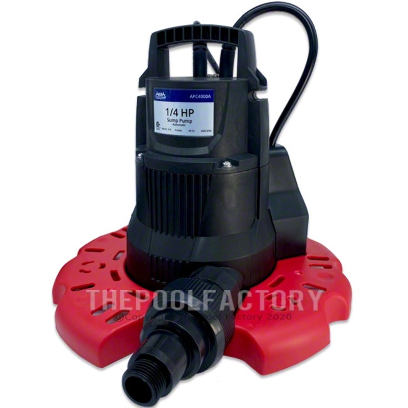 AquaPro Automatic Pool Cover Pump 3,000 GPH w/Leaf Protector APC4000A