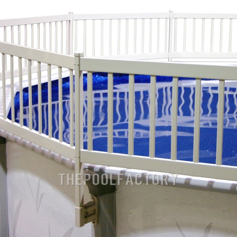 10'x18' Oval Vinyl Works Premium Resin Fence Kit