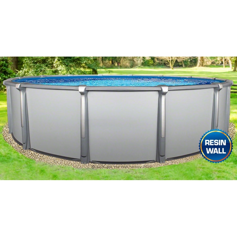 21'x54" Saltwater Aurora Round Pool with Resin Composite Wall