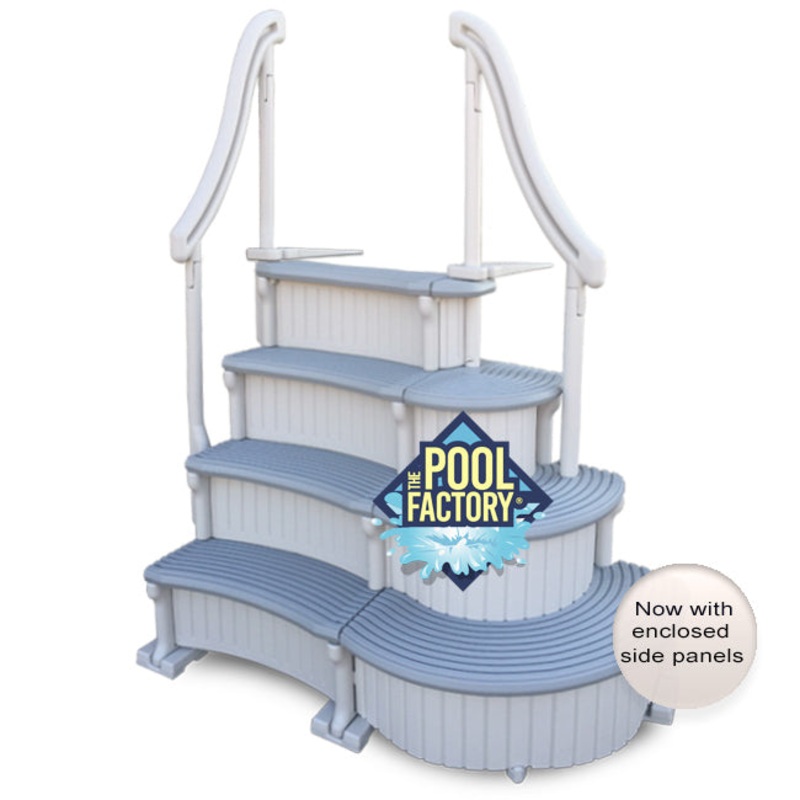 Confer Curve Deluxe Above Ground Pool Steps