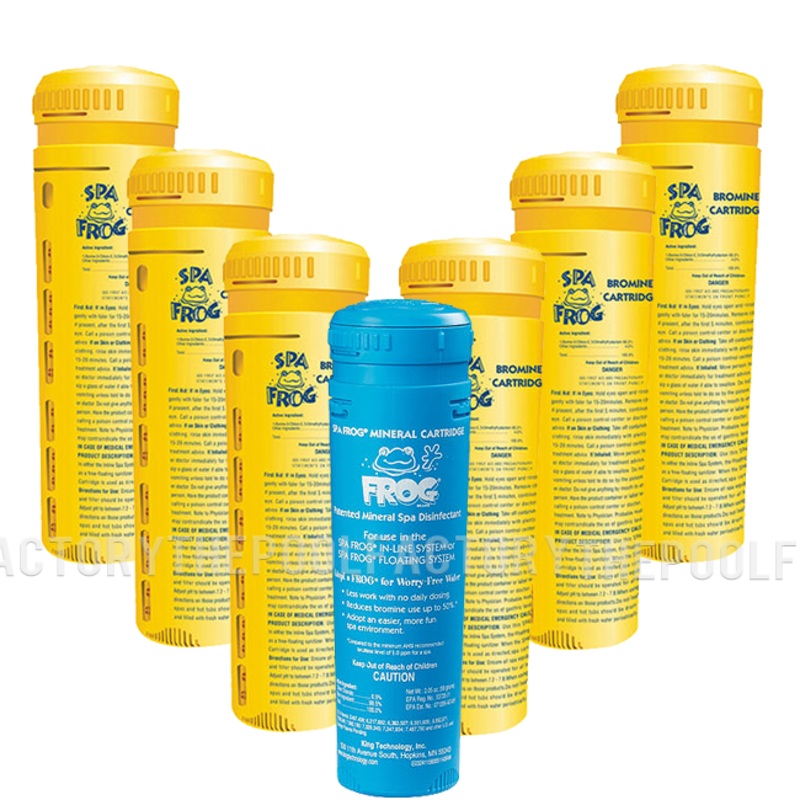 Spa Frog Serene Mineral & Bromine Cartridge Package (1 Mineral & 6 Bromine)