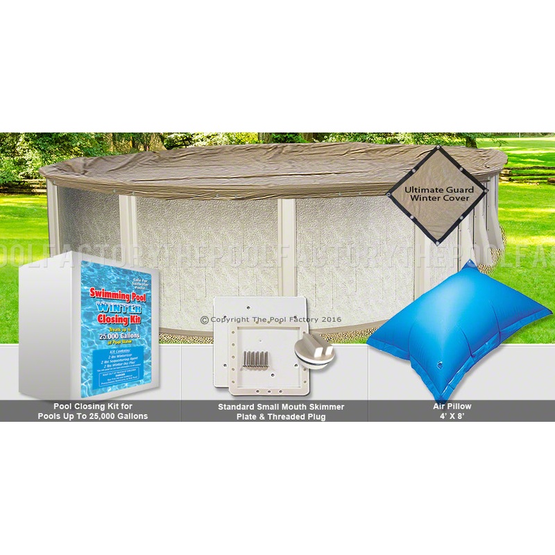 10'x16' Oval Ultimate Closing Package (Small Mouth Plate)