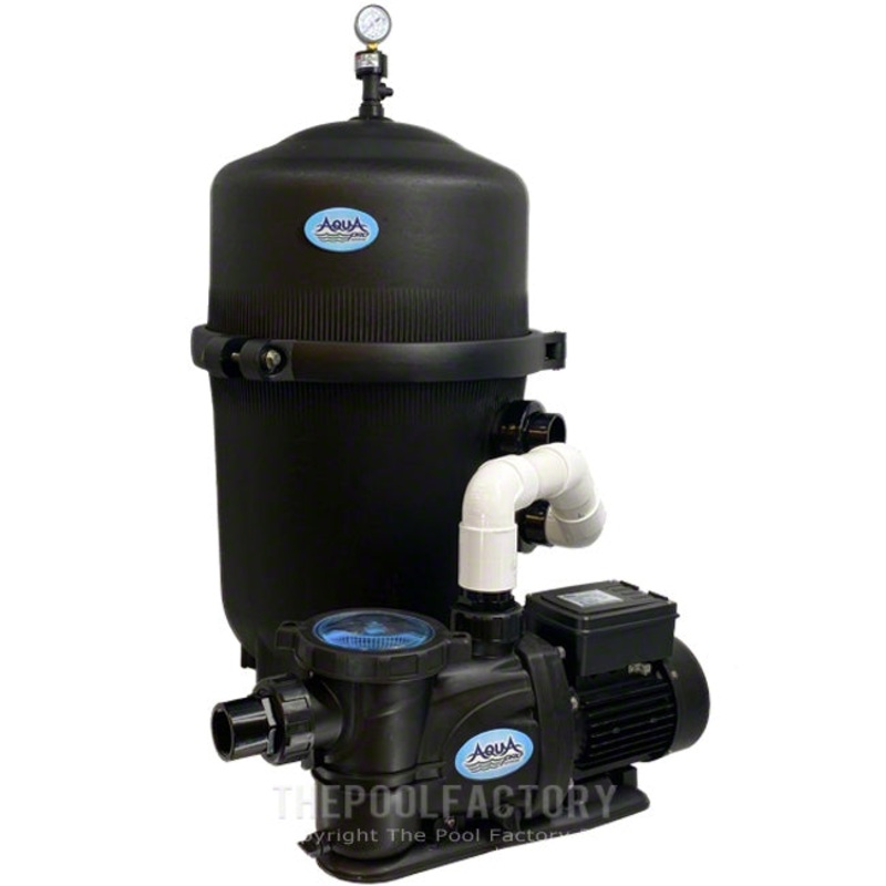 AquaPro 425 SQ. FT. Mega Quad Cartridge Filter System with 2-HP 2-SPEED PurFlo Pump