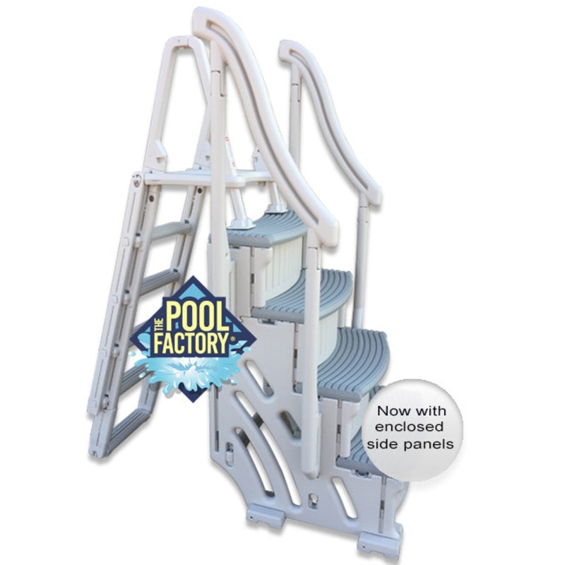 Confer Curve Step with Outside Ladder