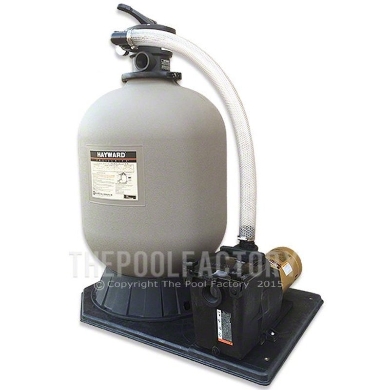 Hayward Pro Series S220T Sand Inground Pool Filter System with 1-HP Super Pump & Base Kit