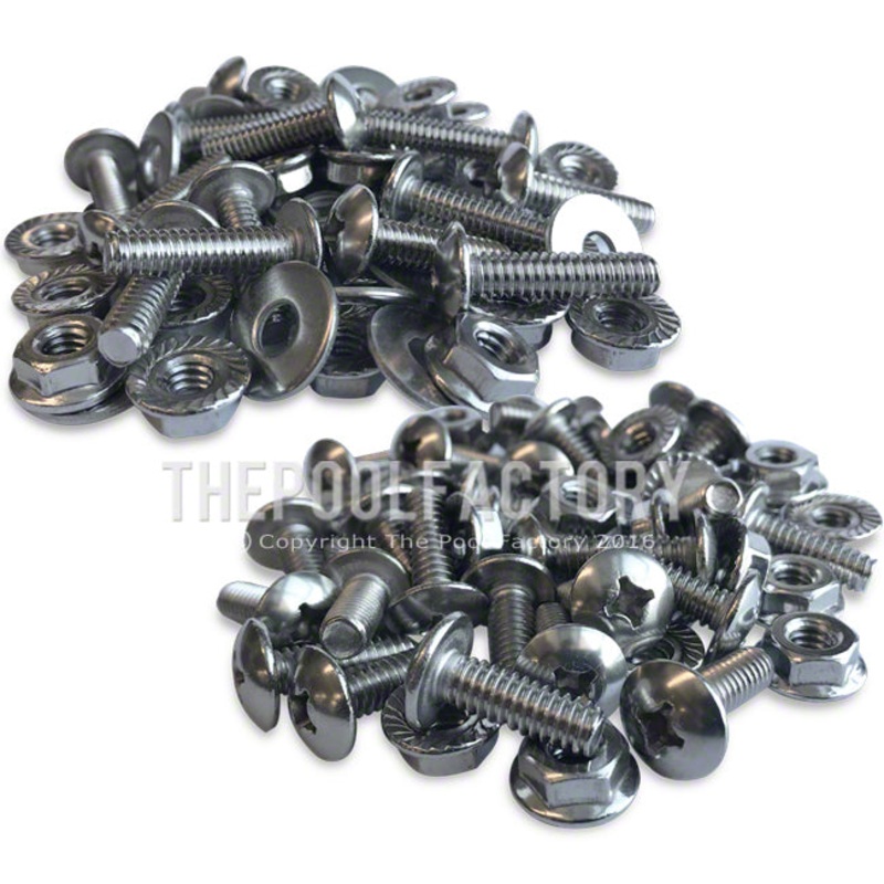 Wall Hardware for Stainless Steel Service Panel of Saltwater 8000/LX Pool Models