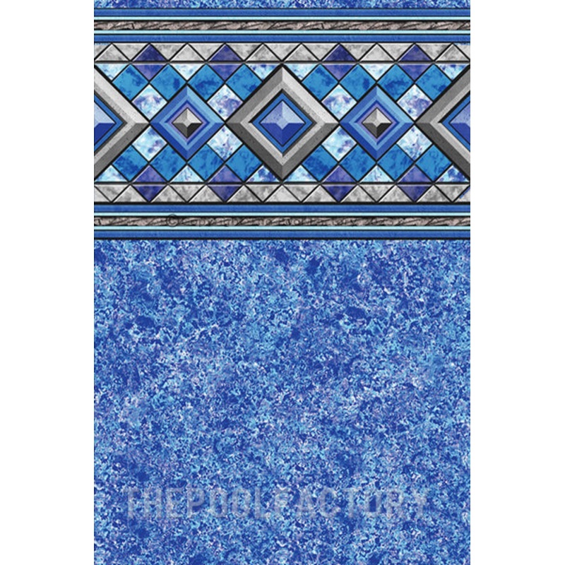 12'x24'x52" Oval J-Hook Diamond Key Liner - 30 Gauge