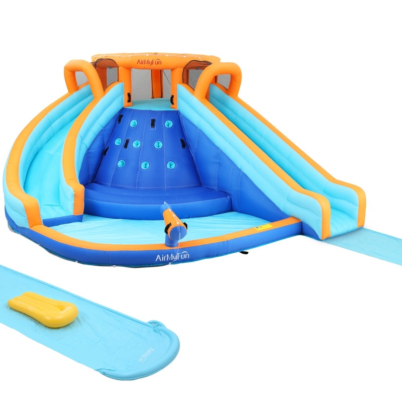 AirMyFun Kids Inflatable Double Water Slide & Water Park - 465x39cm