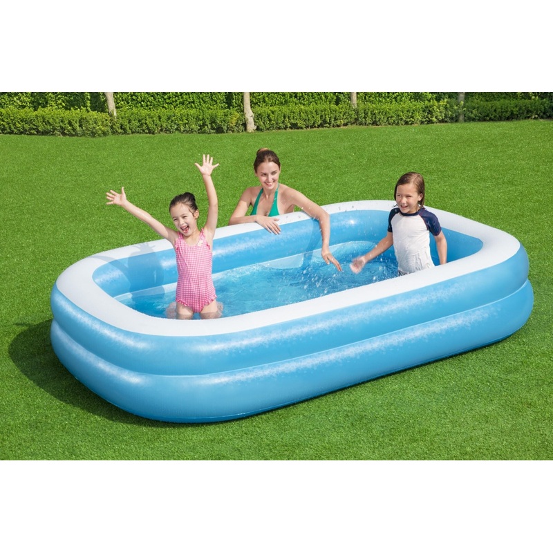 Bestway 2.62m x 1.75m x 51cm Inflatable Family Swimming Pool - Blue