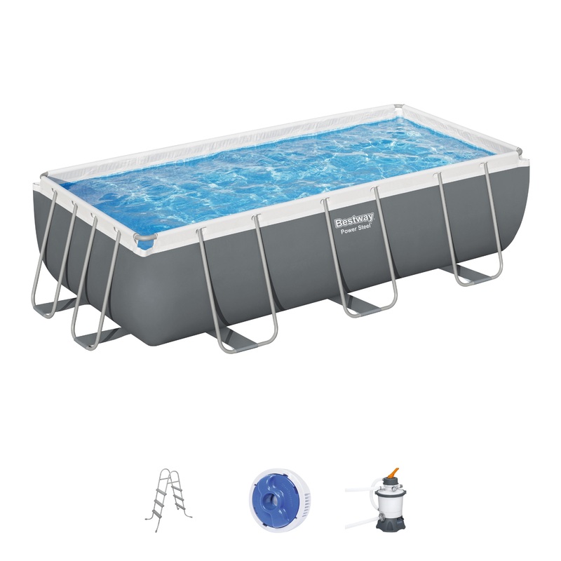 Bestway 4.1m Above Ground Swimming Pool (includes Sand Filter, Ladder & Pump)