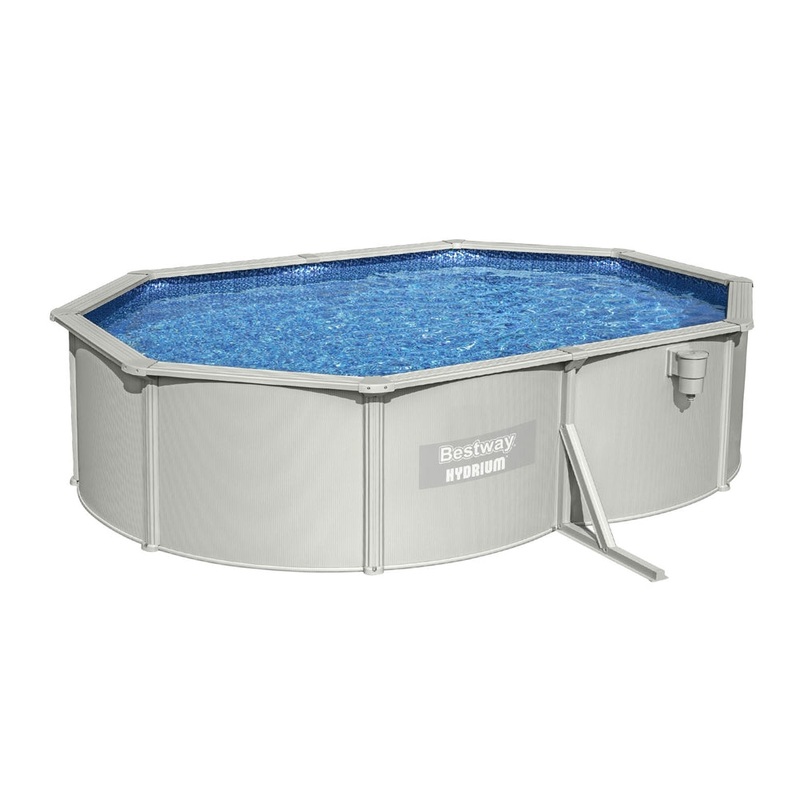 Bestway Above Ground Swimming Pool - Steel Frame - with Filter, Pump & Ladder (500x366x122cm - 16296L)