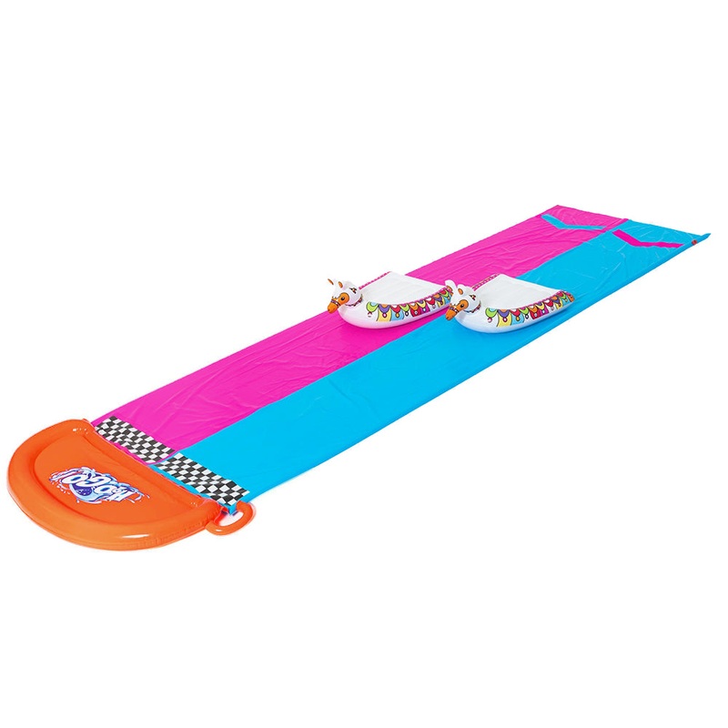 Bestway Double Lane Inflatable Slip & Slide - 4.88m Long