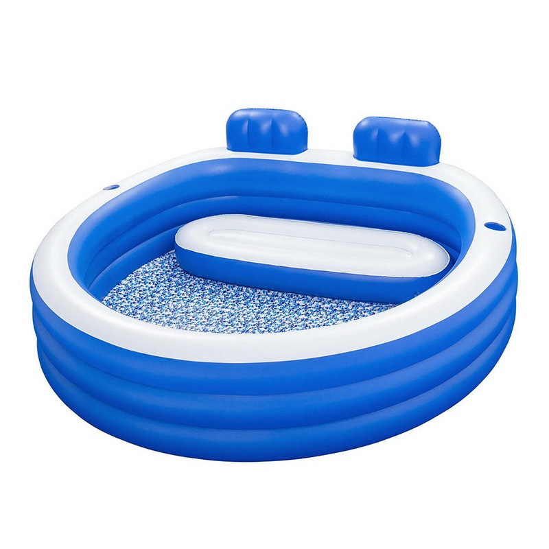 Bestway Kids Inflatable Pool - with Bench Seat & Cup Holder - 231x219cm