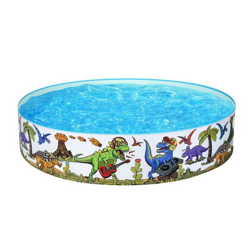 Bestway Kids Pool - Round Framed Pool - Dinosaur Design (183x38cm - 946L)