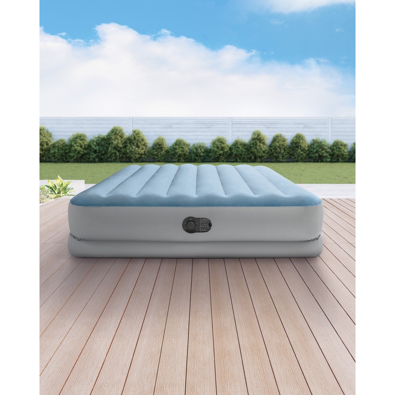 Dura-Beam Plus Comfort 14" Queen Air Mattress w/ Built-In USB Pump