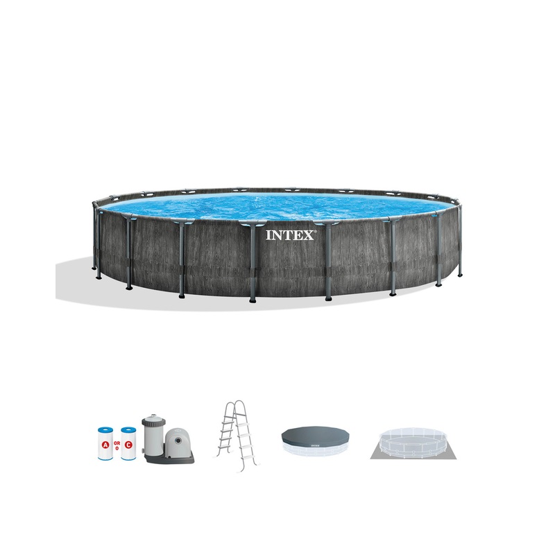 Greywood Prism Frame 18' x 48" Above Ground Pool Set