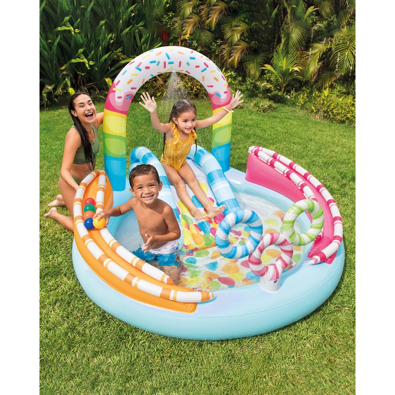 Candy Fun Inflatable Play Center w/ Slide