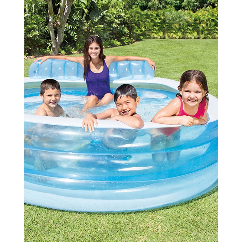 Swim Center Round Inflatable Family Lounge Pool