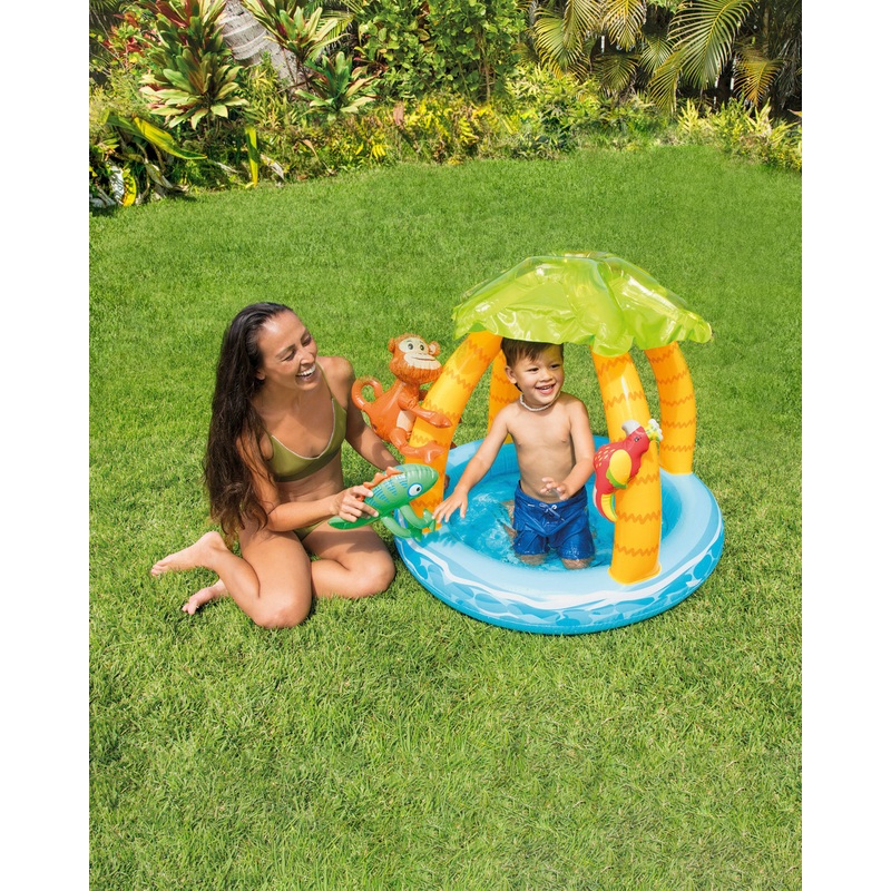 Tropical Island Inflatable Kiddie Pool