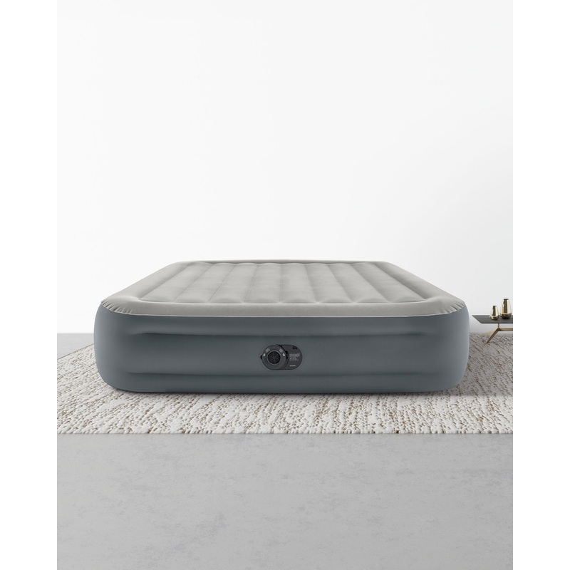 Dura-Beam Plus Essential Rest Air Mattress 18" Queen w/ Built-In Electric Pump