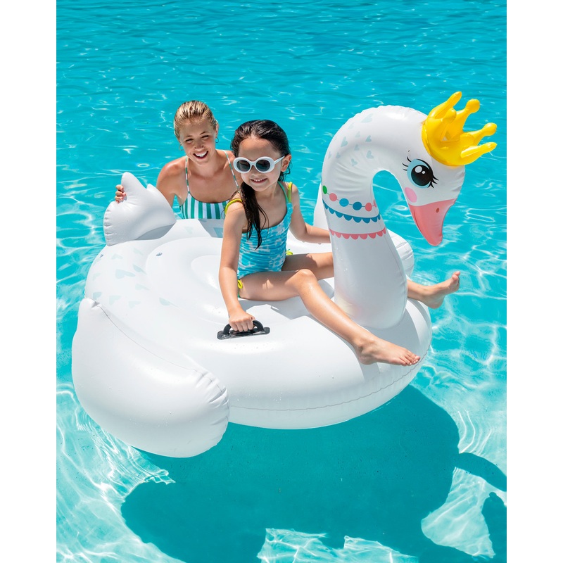 Royal Majestic Swan Ride-On Inflatable Pool Float