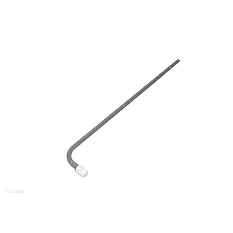 12641AB, J-shaped Side Leg (marked "b") For 48" Grey One-section Ladder