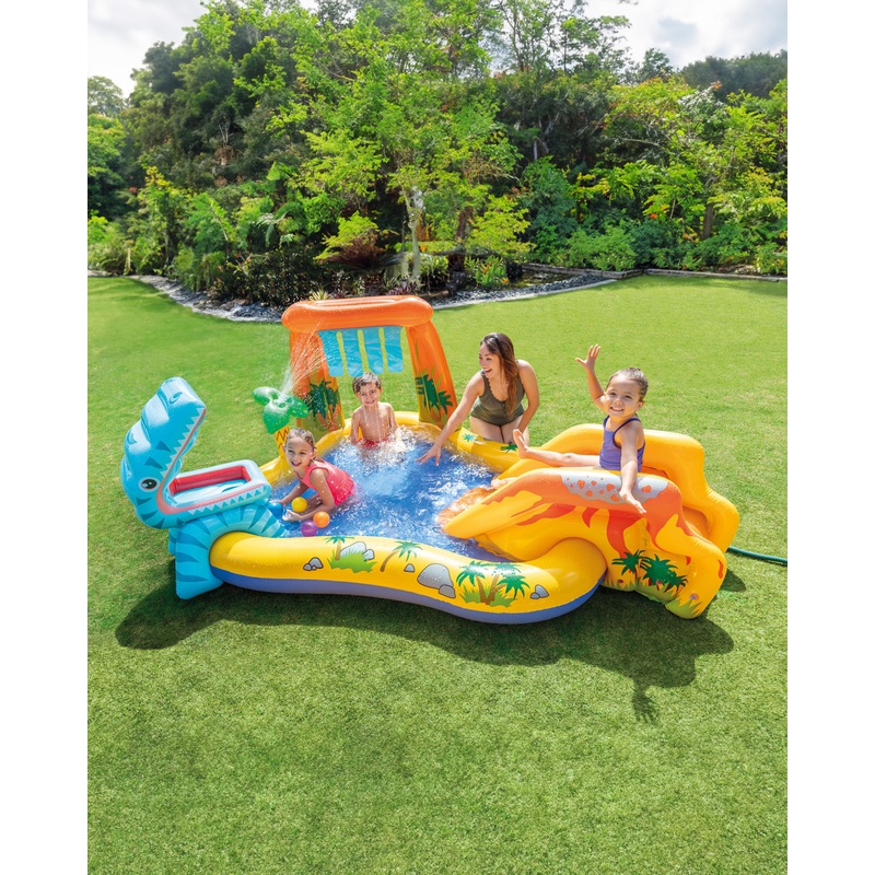 Dinosaur Inflatable Play Center w/ Slide