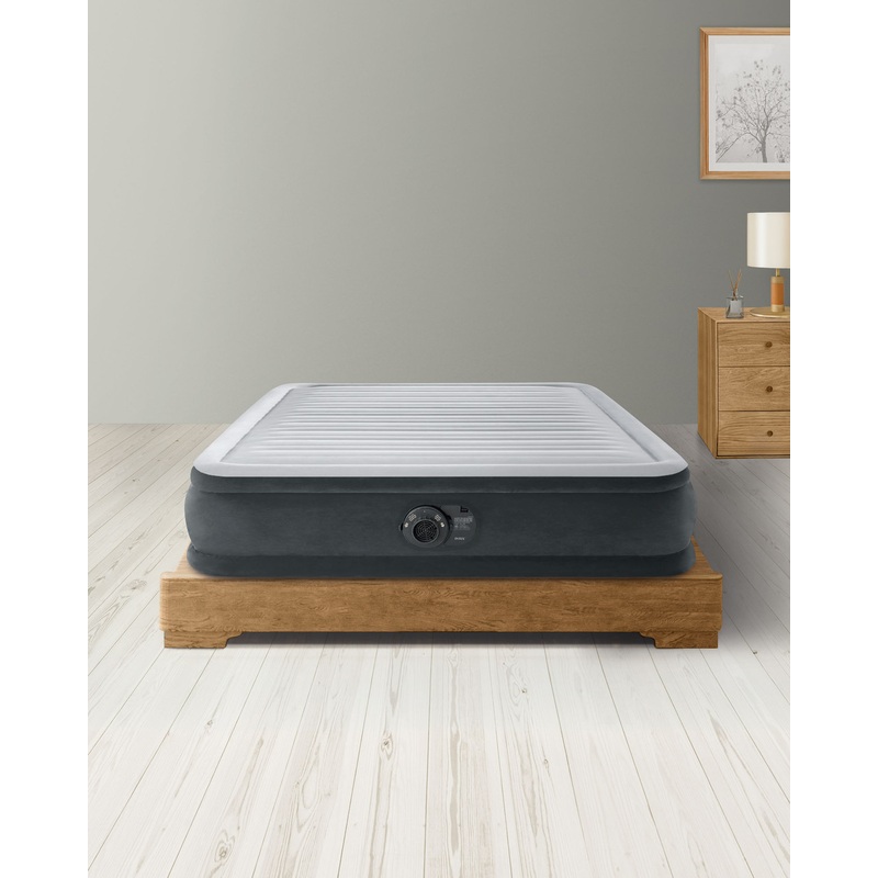 Dura-Beam Deluxe Comfort-Plush Air Mattress 13" Full w/ Built-In Electric Pump