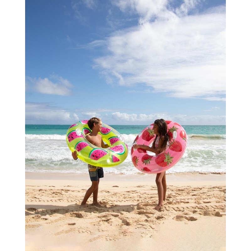 Tropical Fruit Inflatable Swim Tubes - Assortment