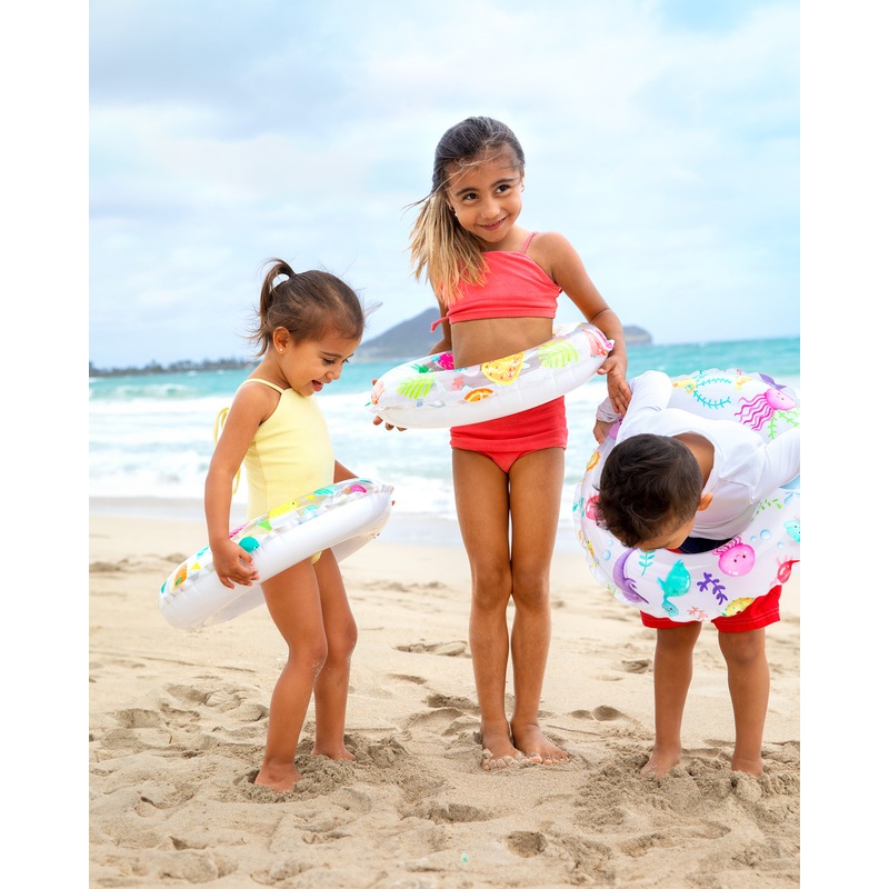 Lively Print Inflatable Swim Rings - Assortment