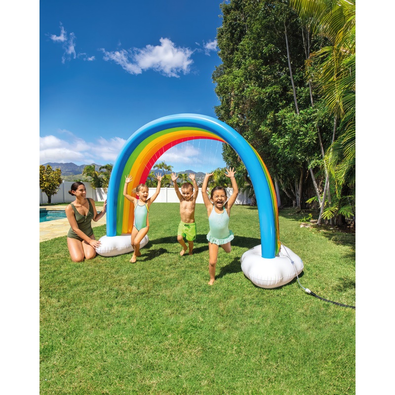 Rainbow Cloud Inflatable Sprinkler Toy