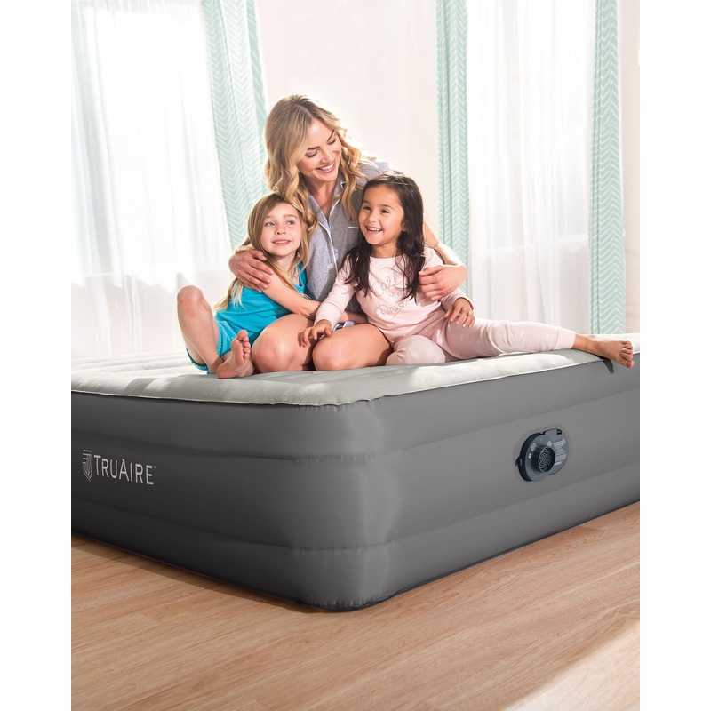 TruAire Air Mattress 18" Queen w/ Built-In Electric Pump