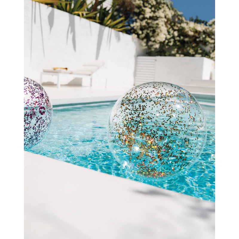Glitter Inflatable Beach Balls - Assortment