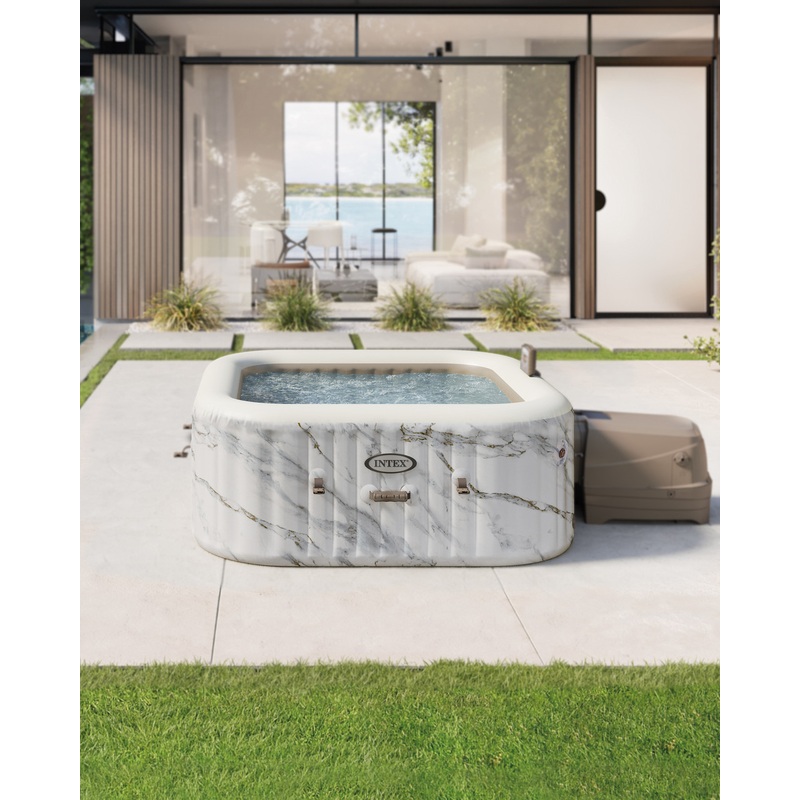PureSpa Calacatta Jet and Bubble Deluxe Set - 4 Person
