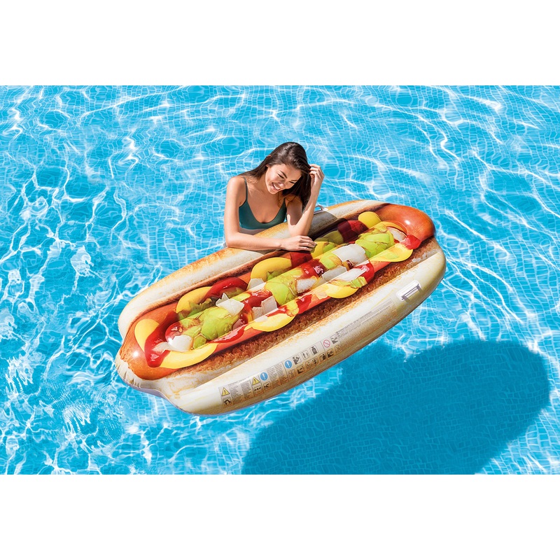 Jumbo Hot Dog Inflatable Floating Mat