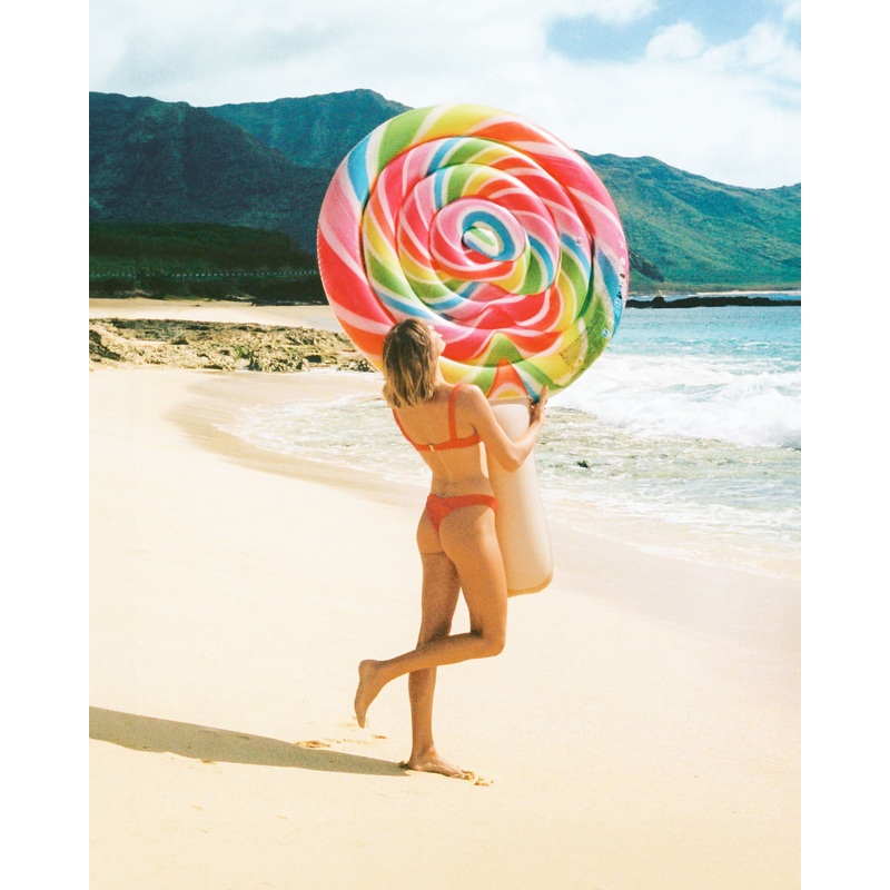 Rainbow Lollipop Inflatable Pool Float
