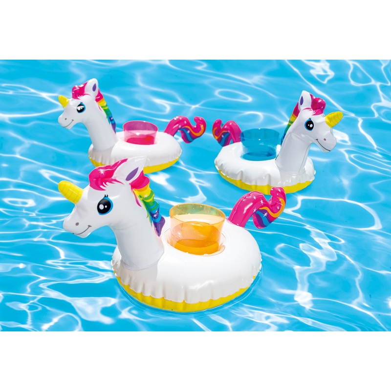 Unicorn Inflatable Drink Floaties - 3 Pack