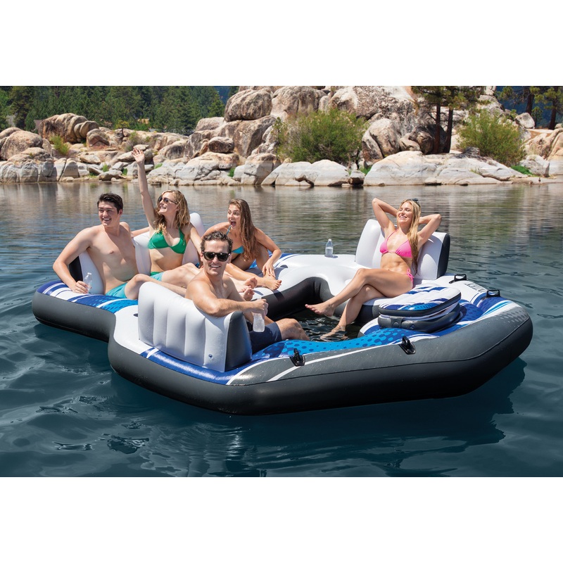 Blue Tropic Inflatable Lake Island Float