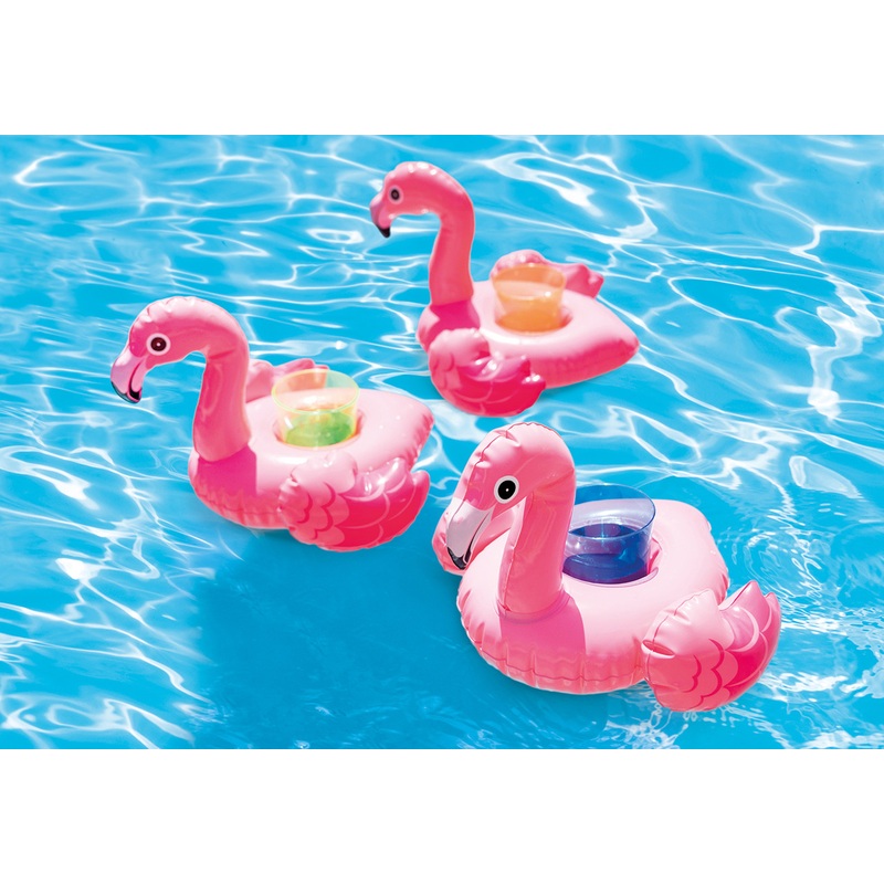 Flamingo Inflatable Drink Floaties - 3 Pack