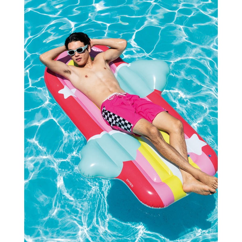 Rainbow Cloud Inflatable Pool Float