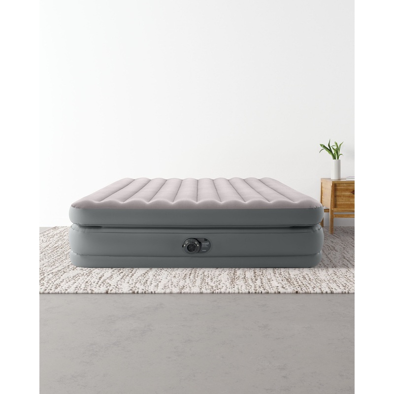Dura-Beam Plus Prime Comfort Air Mattress 20" Queen w/ Built-In Electric Pump
