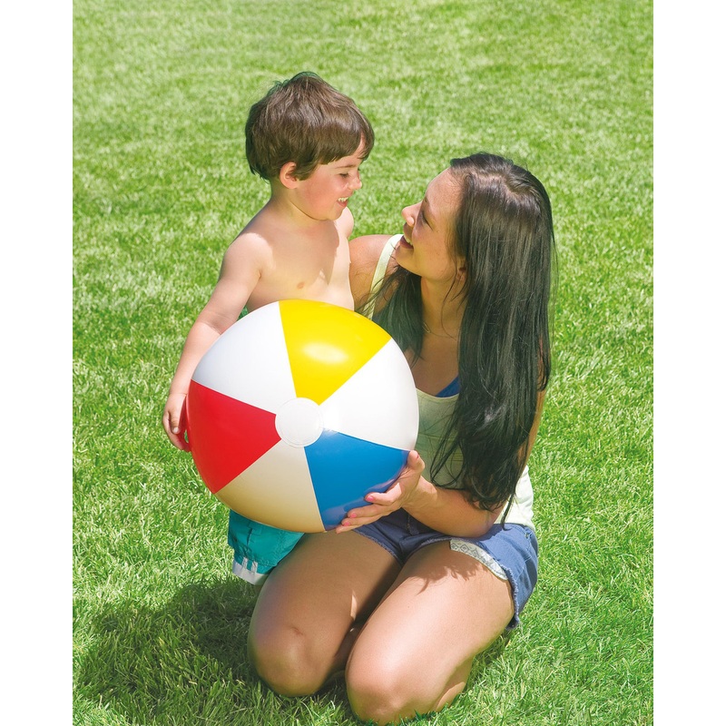 Glossy Panel Inflatable Beach Ball - 20"