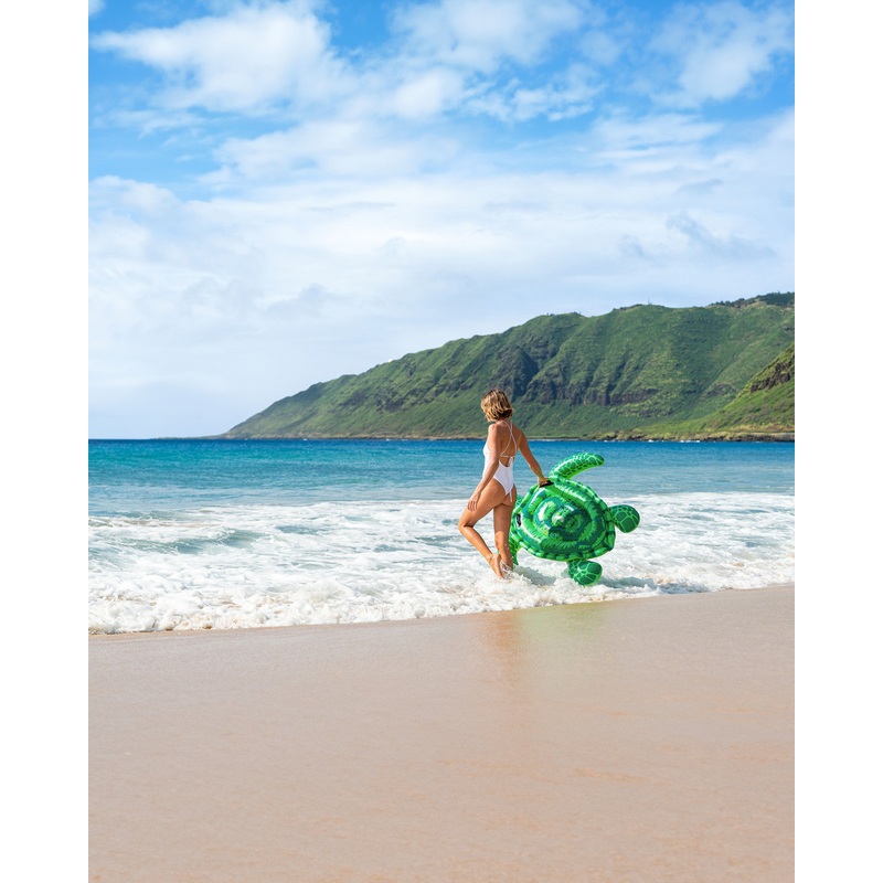 Lil' Sea Turtle Ride-On Inflatable Pool Float