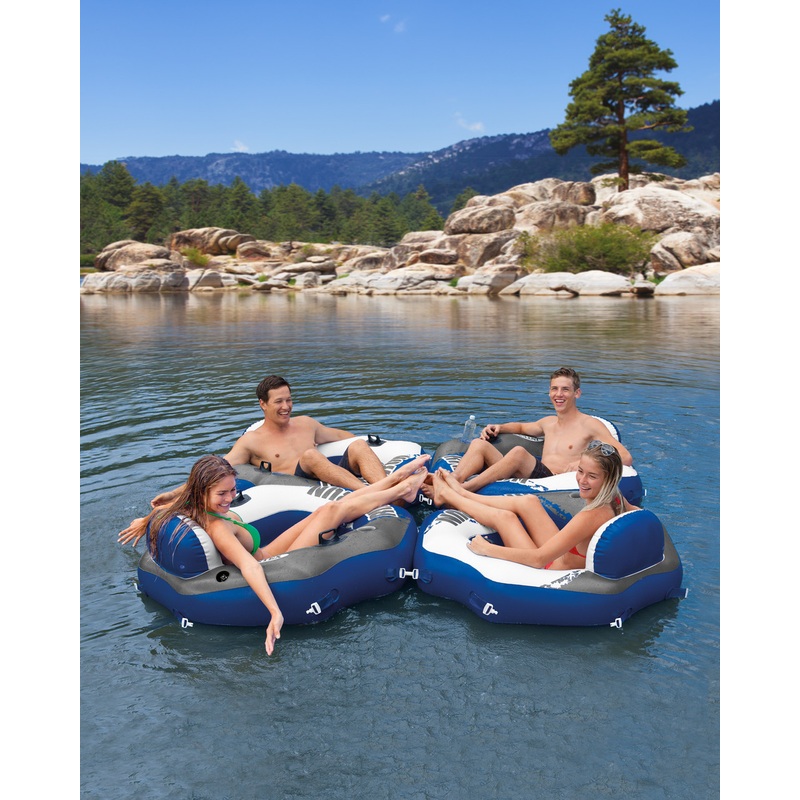 River Run Connect Inflatable Floating Lake Lounge