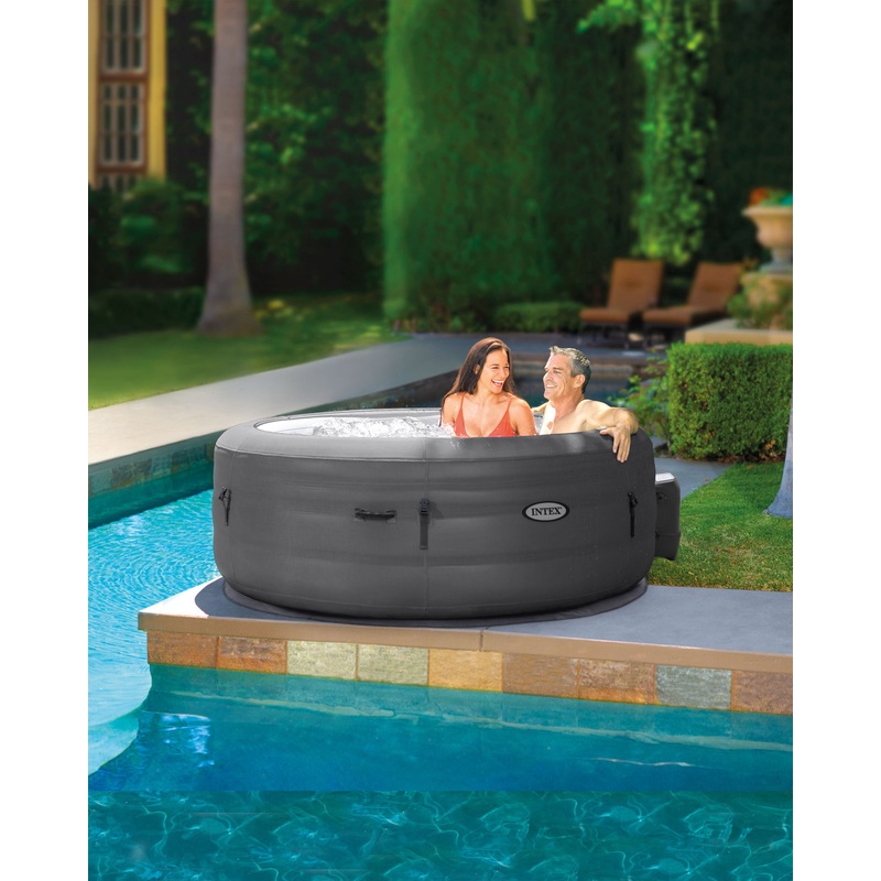 SimpleSpa Bubble Massage Inflatable Hot Tub -- 4 Person