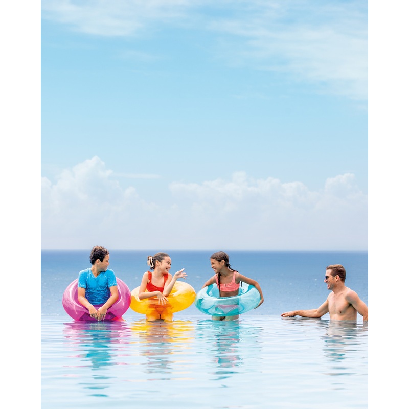 Transparent Inflatable Pool Swim Tubes - Assortment